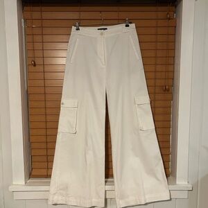 MINKPINK - Women's White Wide-Leg Cargo Pants